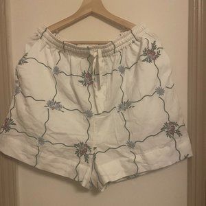 Damsen Madder Embroidered Shorts sz 10